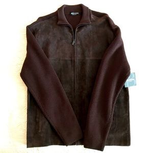 Brandini le Collezioni Suede & Merino Wool Jacket